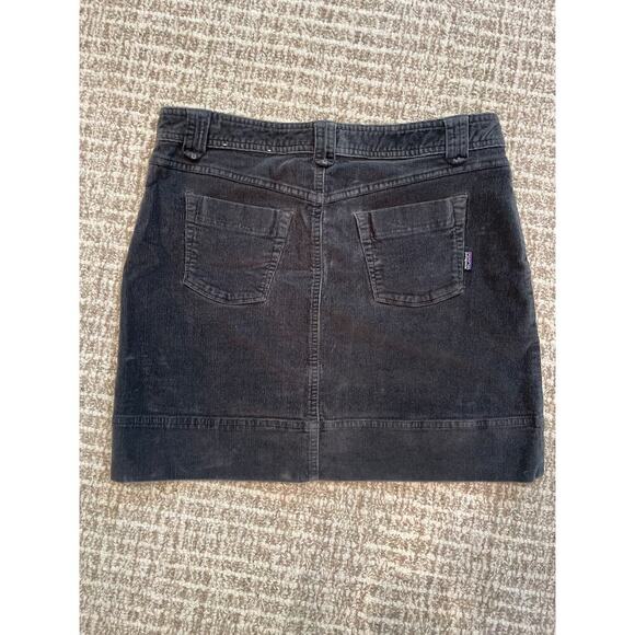 PATAGONIA Gray Corduroy Mini Skirt Sz 10 - Picture 5 of 6